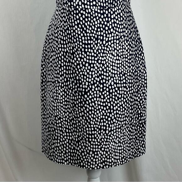 J Crew Black White Polka Dot Fitted 100% Cotton Career Office Dress NWOT Size 4 - Picture 4 of 15